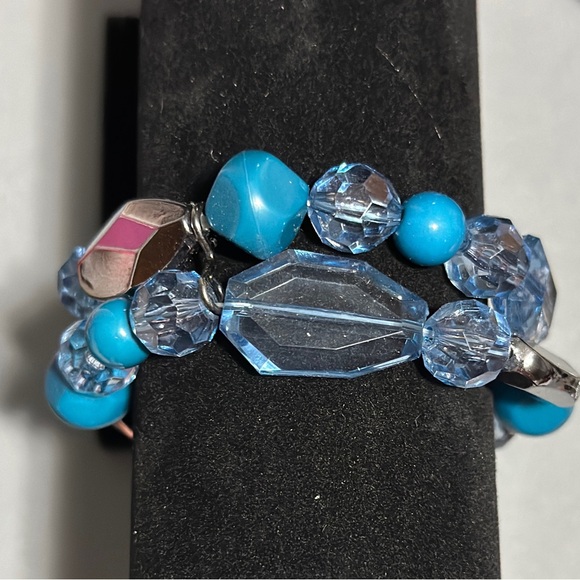 Blue Candy Gemstone Bracelet - The Perfect Accessory for Any Occasion! - Picture 3 of 3